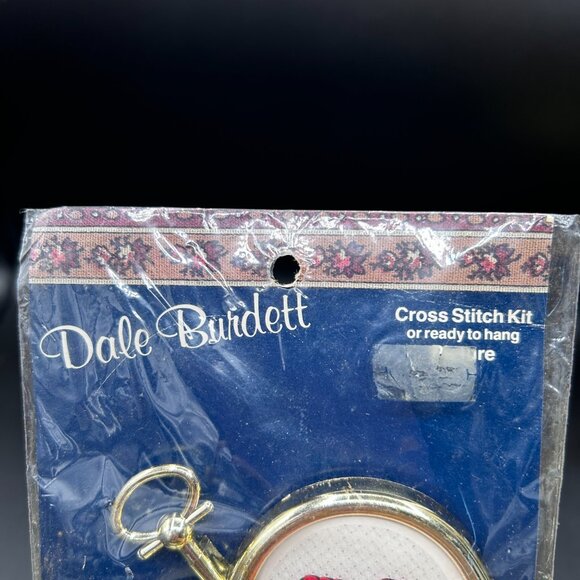 Dale Burdett Cross Stitch Kit CM 820 Hearts A Flutter Ready to Hang VTG 1987 - Picture 3 of 8
